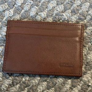 Coach Vintage Brown slim credit card case